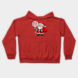 Christmas dim sum santa Kids Hoodie